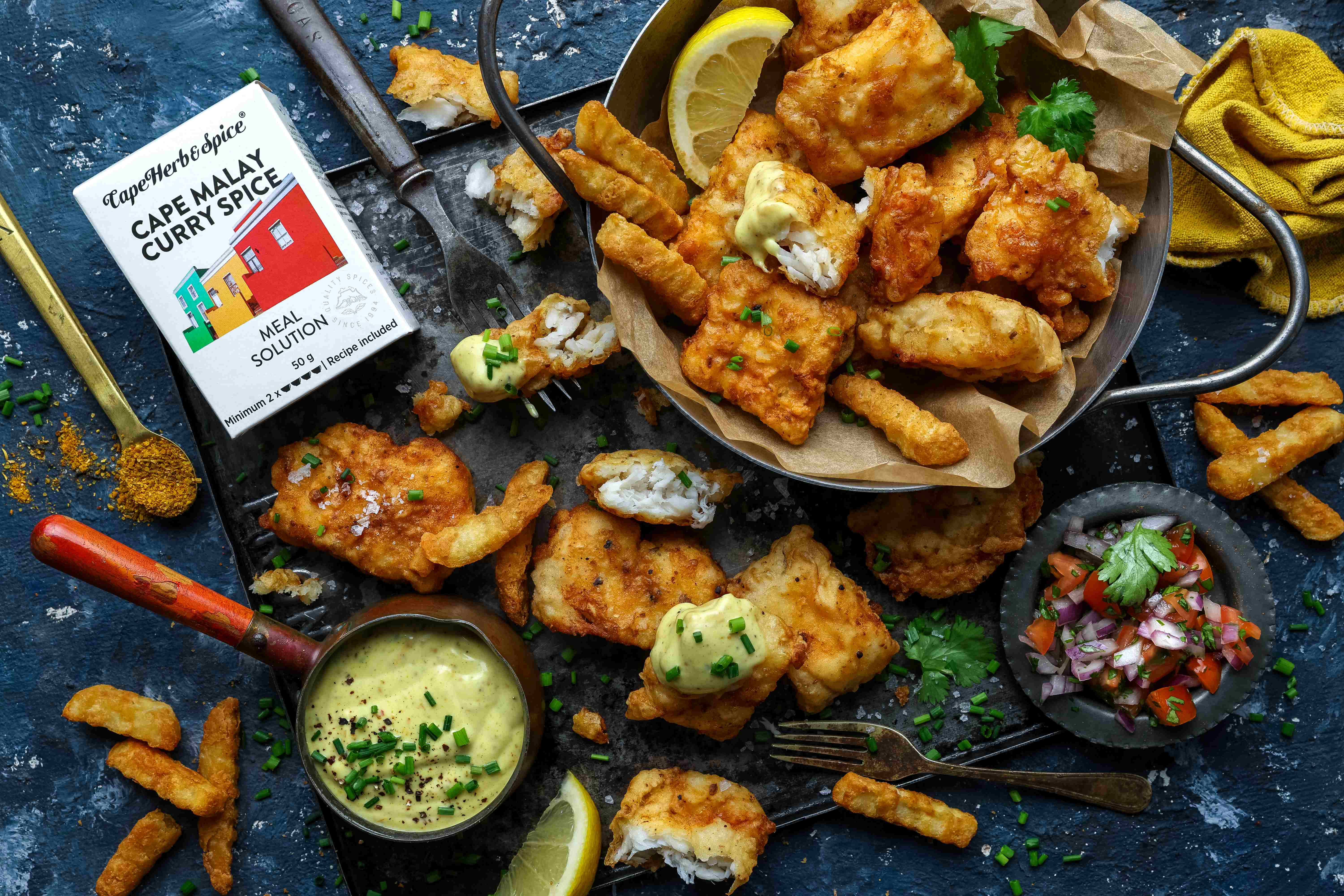 Crunchy Cape Malay Curried Fish Bites